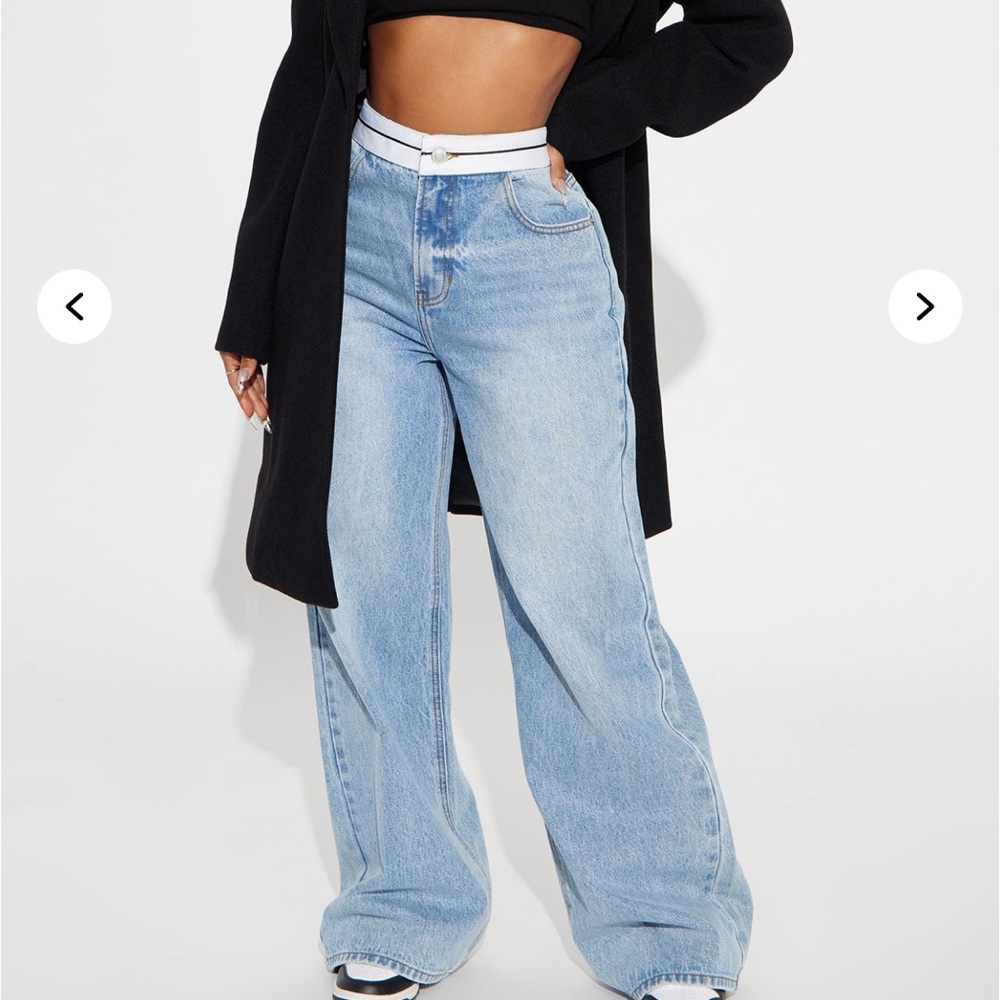 Fashion Nova Light Wash Flare Jeans